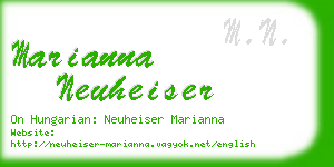 marianna neuheiser business card